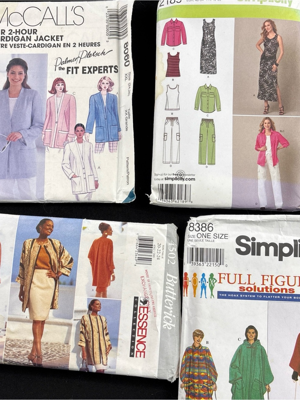 Mixed brands plus size women’s patterns lot of 4